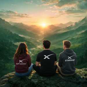 The SpaceX Believers logo